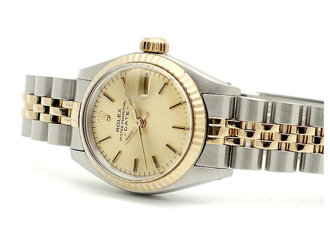 Rolex Orologio Datejust da donna Combi Quadrante Oro Champagne D'oro - vista 19
