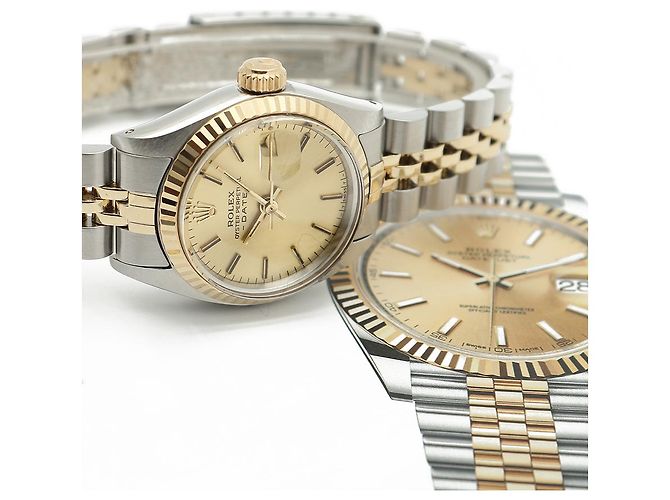 Rolex Orologio Datejust da donna Combi Quadrante Oro Champagne D'oro - vista 22