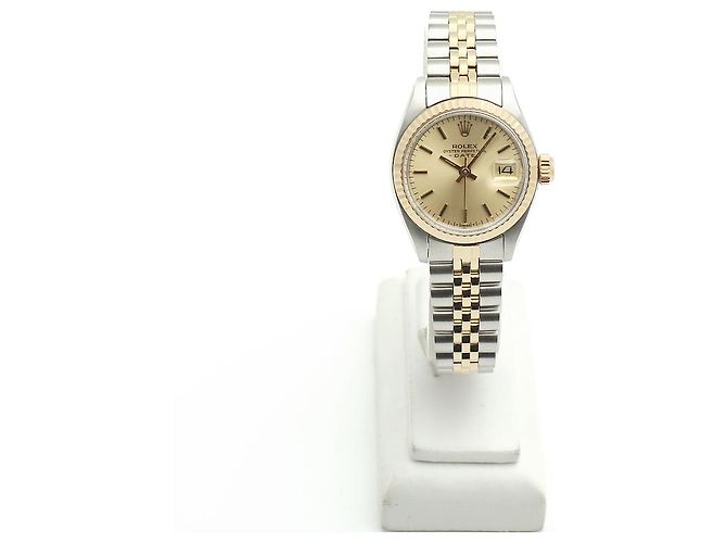 Rolex Orologio Datejust da donna Combi Quadrante Oro Champagne D'oro - vista 3