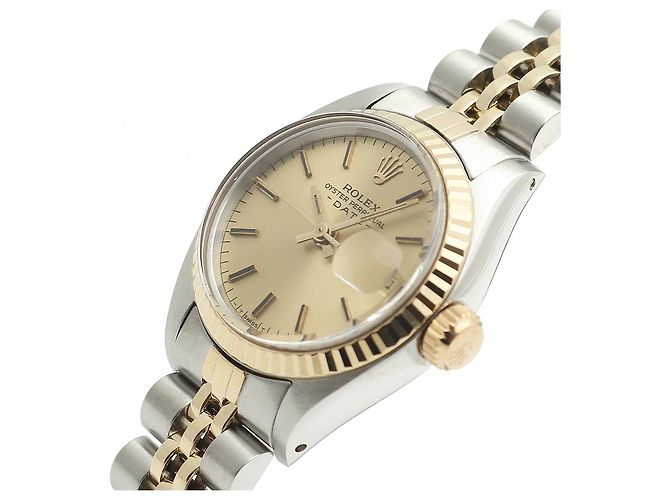 Rolex Orologio Datejust da donna Combi Quadrante Oro Champagne D'oro - vista 9