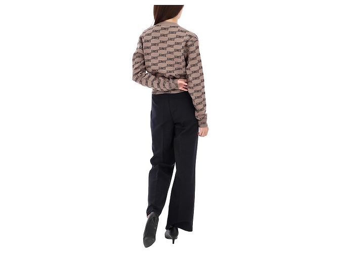 Balenciaga Pull en maille Lucky Chance BB Monogram Taille Rouge - vue 14
