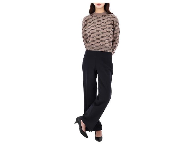 Balenciaga Pull en maille Lucky Chance BB Monogram Taille Rouge - vue 9