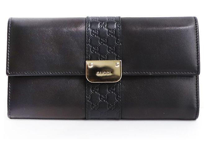 Cartera larga Gucci Black Cima Sukey Negro - vista 3