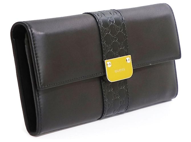 Cartera larga Gucci Black Cima Sukey Negro - vista 4