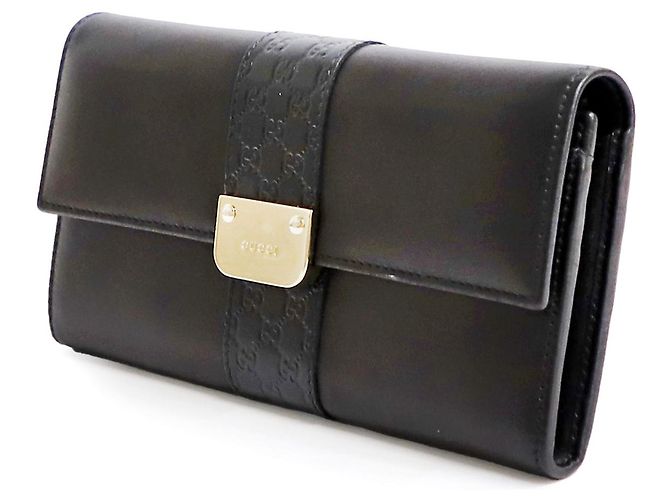 Cartera larga Gucci Black Cima Sukey Negro - vista 5