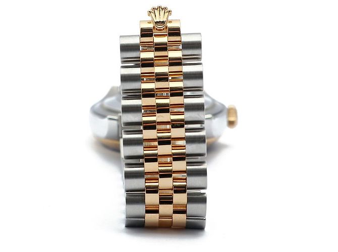 Rolex Orologio Datejust da uomo con quadrante grigio combinato e diamanti originali Marrone - vista 19