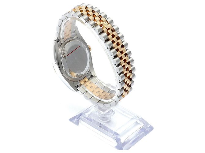 Rolex Orologio Datejust da uomo con quadrante grigio combinato e diamanti originali Marrone - vista 6
