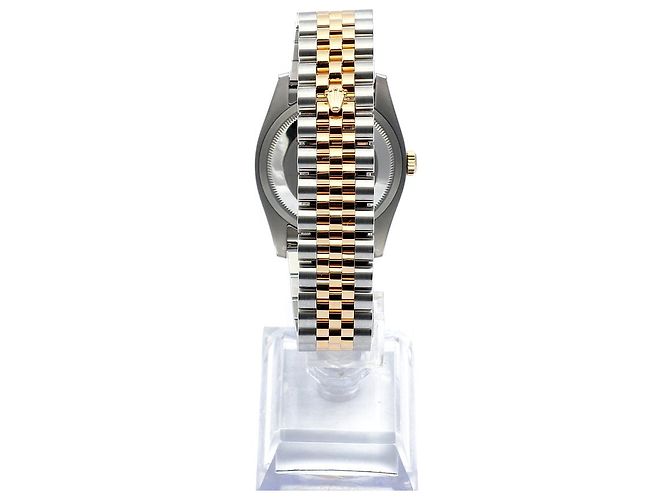 Rolex Orologio Datejust da uomo con quadrante grigio combinato e diamanti originali Marrone - vista 7