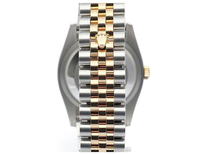 Rolex Orologio Datejust da uomo con quadrante grigio combinato e diamanti originali Marrone - vista 8