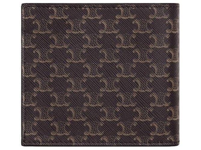 Céline Triomphe Canvas Wallet Black - view 2