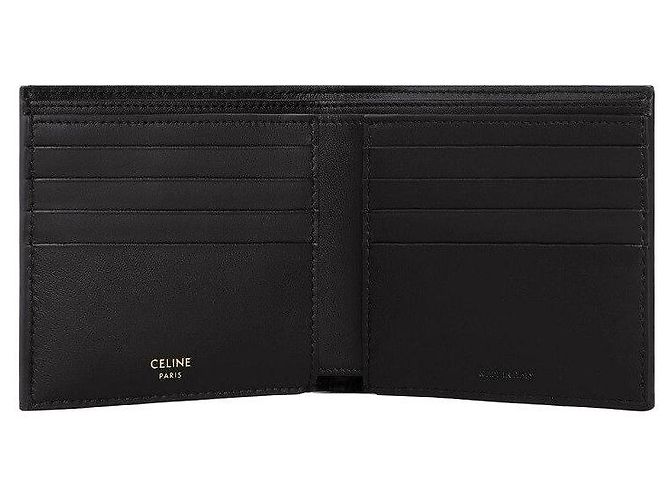 Céline Triomphe Canvas Wallet Black - view 3