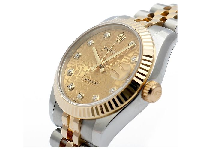 Rolex Datejust Medium Original Diamond Computer Dial Ladies' Combi Watch Warranty Golden - Ansicht 11