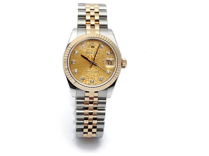 Rolex Datejust Medium Original Diamond Computer Dial Ladies' Combi Watch Warranty Golden - Ansicht 17