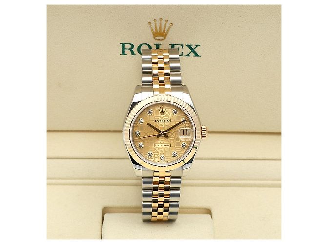 Rolex Datejust Medium Original Diamond Computer Dial Ladies' Combi Watch Warranty Golden - Ansicht 2