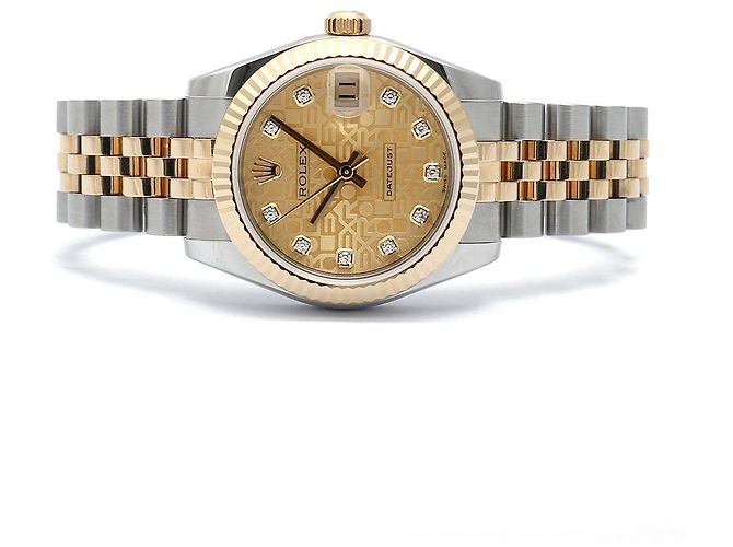 Rolex Datejust Medium Original Diamond Computer Dial Ladies' Combi Watch Warranty Golden - Ansicht 20