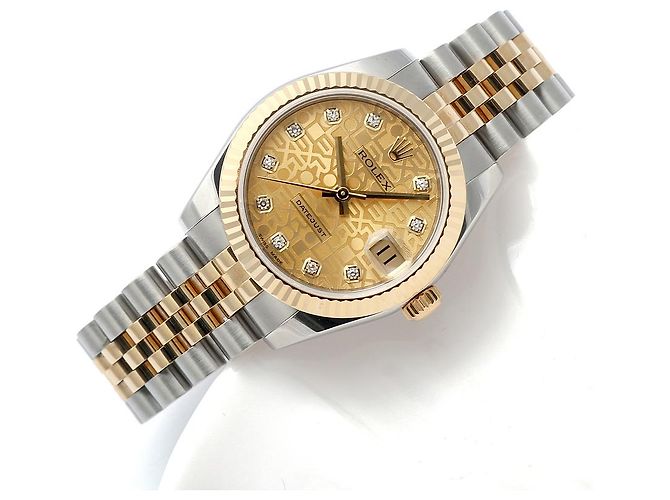 Rolex Datejust Medium Original Diamond Computer Dial Ladies' Combi Watch Warranty Golden - Ansicht 22