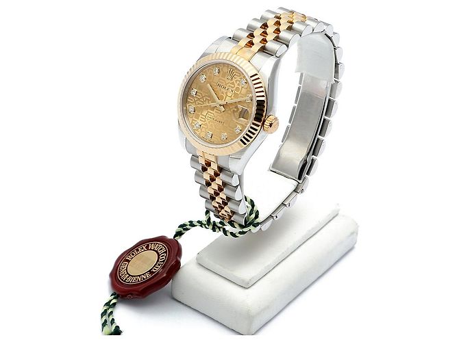 Rolex Datejust Medium Original Diamond Computer Dial Ladies' Combi Watch Warranty Golden - Ansicht 5