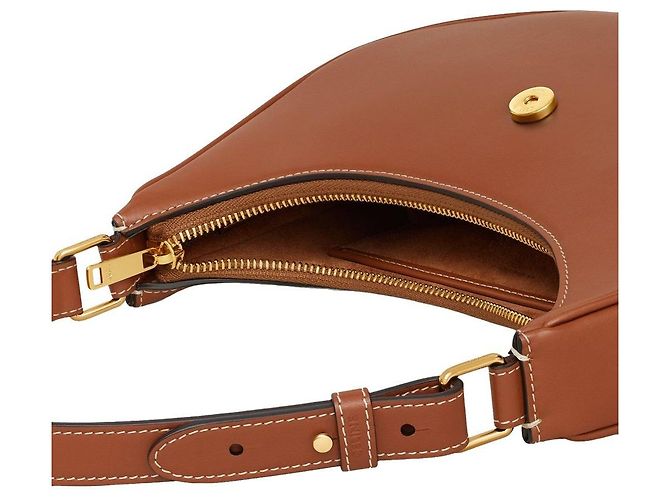 Céline Borsa Aby Trionf Medium in pelle di vitello liscia Tan Marrone - vista 4