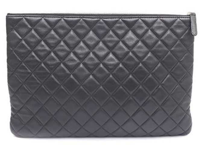 Chanel Clutch Grande Classica in Pelle Nera Nero - vista 10