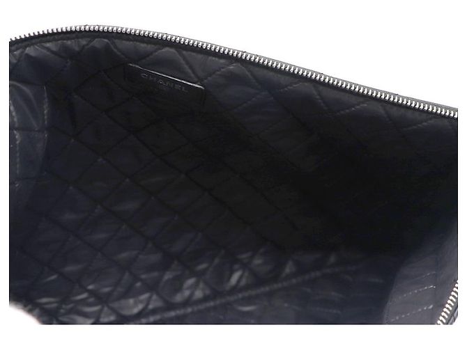Chanel Clutch Grande Classica in Pelle Nera Nero - vista 14