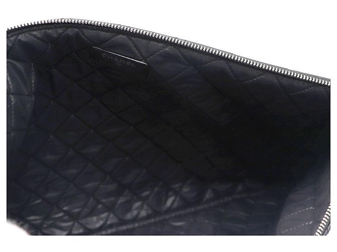 Chanel Clutch Grande Classica in Pelle Nera Nero - vista 7