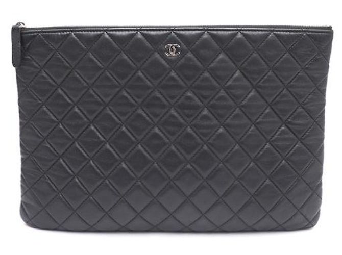 Chanel Clutch Grande Classica in Pelle Nera Nero - vista 8