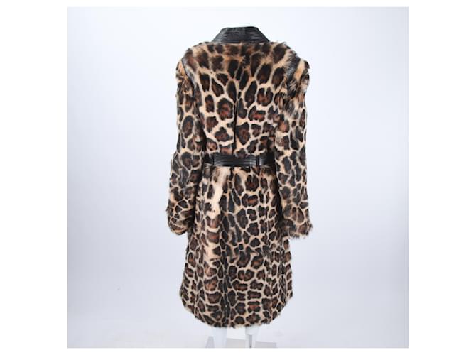 Givenchy Abrigo de piel de leopardo Castaño - vista 3