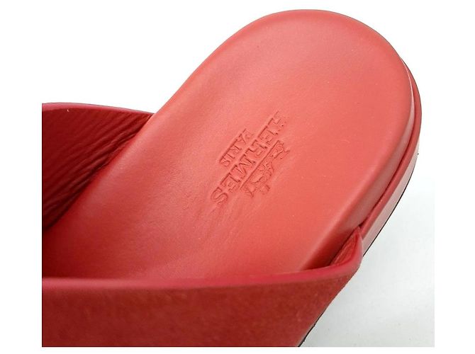 Hermès Mocassini in scamosciato Hermes Rosso - vista 6