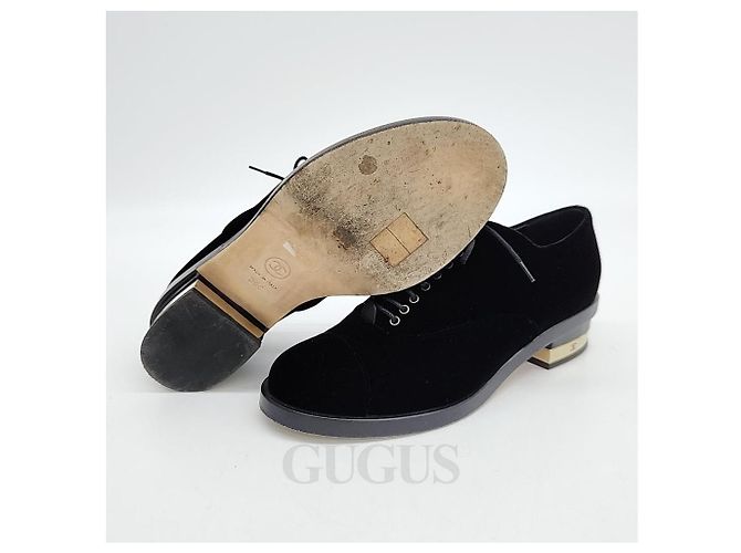Mocassini in velluto Chanel Nero - vista 4