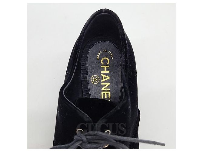 Mocassini in velluto Chanel Nero - vista 6