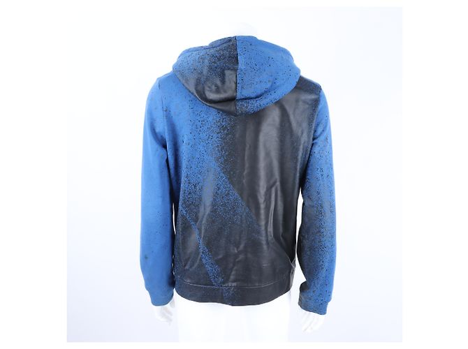 Giacca con cappuccio e zip Balenciaga Blu - vista 3