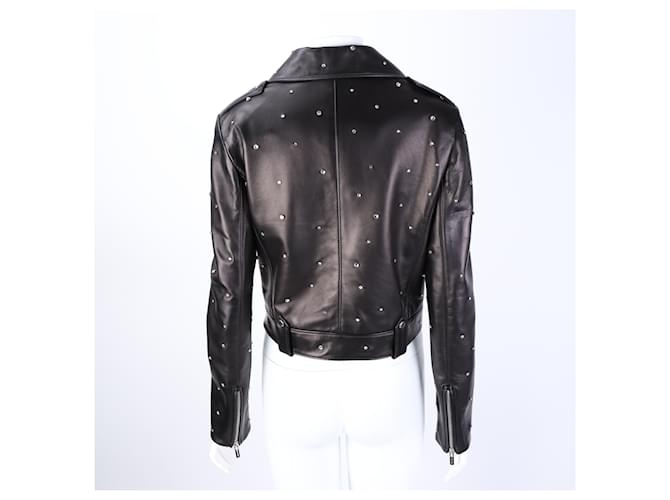 Miu Miu Lederjacke Schwarz - Ansicht 3