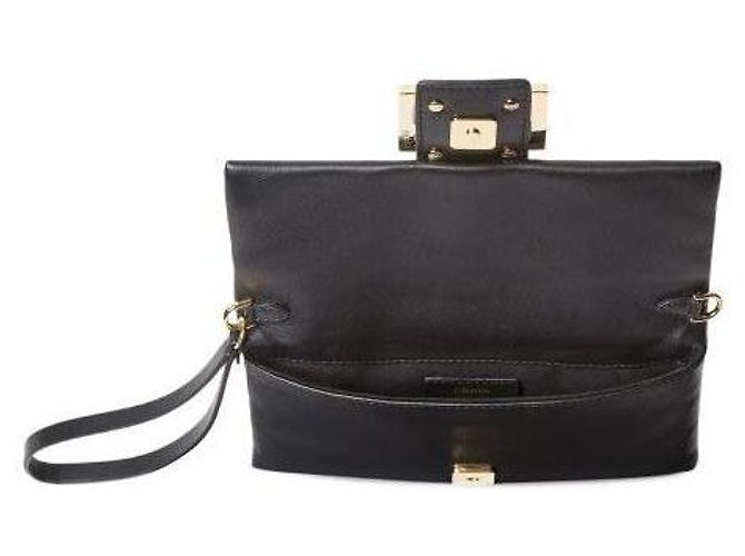 Fendi Pochette in pelle nappa Nero - vista 7