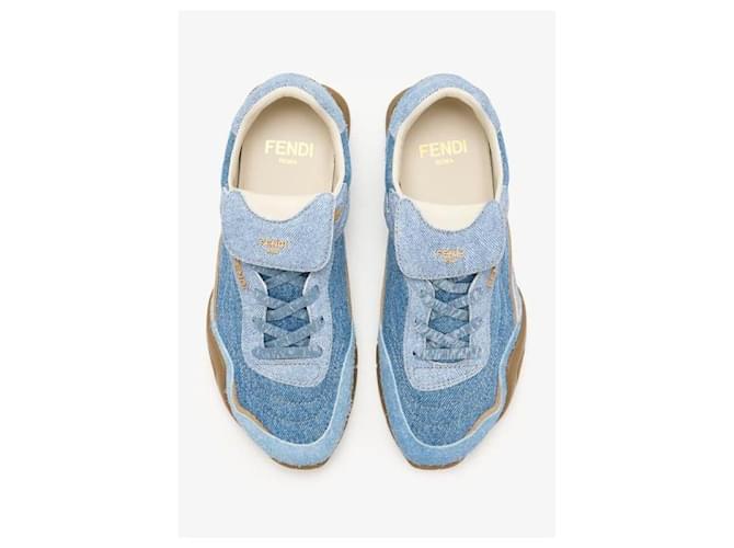 Fendi Sneakers Wave Pulse Blu - vista 6