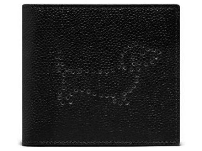 Thom Browne Cartera bi-fold Hector en piel granulada - vista 4
