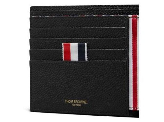 Thom Browne Cartera bi-fold Hector en piel granulada - vista 7