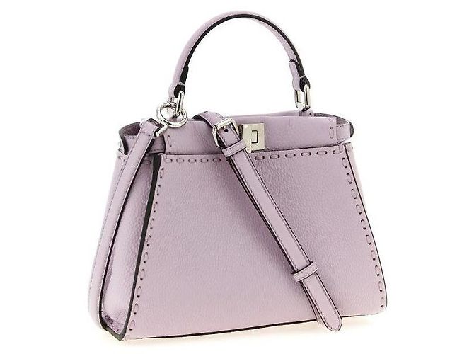 Fendi Mini Peekaboo Tasche Lila - Ansicht 5
