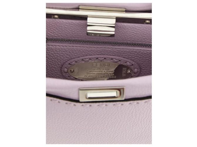 Fendi Mini Peekaboo Tasche Lila - Ansicht 7