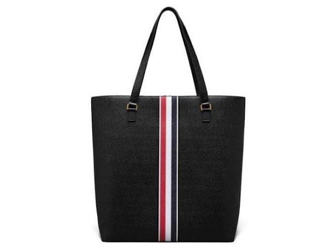 Thom Browne Vertikaler Tote Bag Schwarz - Ansicht 5