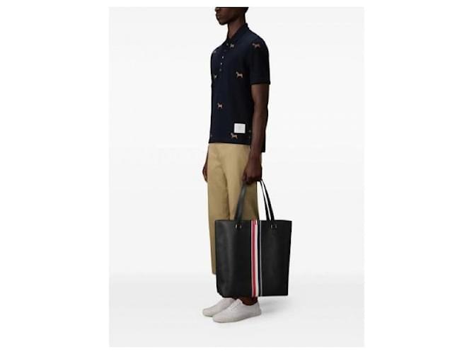 Thom Browne Vertikaler Tote Bag Schwarz - Ansicht 6