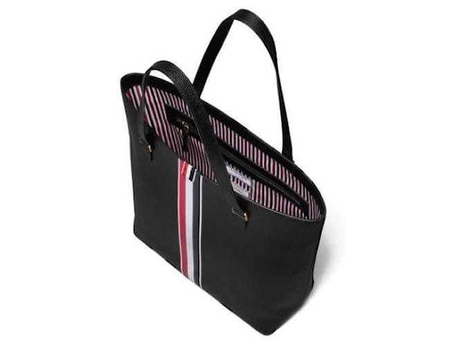 Thom Browne Vertikaler Tote Bag Schwarz - Ansicht 7