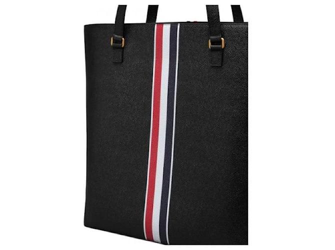 Thom Browne Vertikaler Tote Bag Schwarz - Ansicht 8