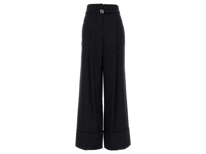 Fendi Nadelstreifen-Wollhose - vista 4