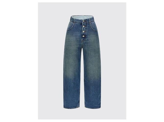 Maison Martin Margiela Jeans a gamba dritta Blu - vista 5
