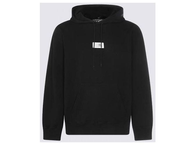 Maison Martin Margiela Moletom com capuz numérico Preto - vista 4