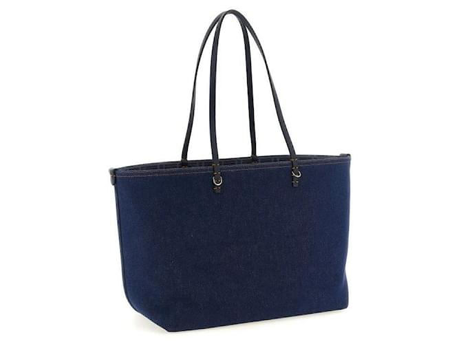Fendi Bolso Shopper Medium Roll Azul - vista 5