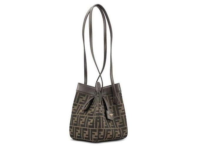 Fendi Borsa Origami Mini FF Jacquard - vista 6
