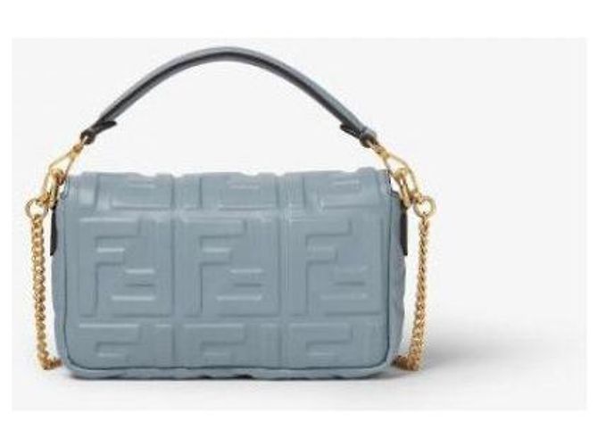 Fendi Mini Sac Baguette Bleu - vue 6