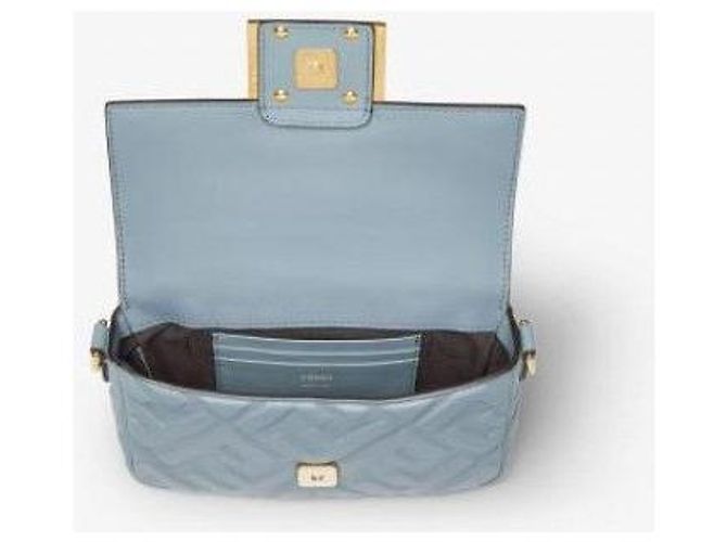 Fendi Mini Sac Baguette Bleu - vue 7