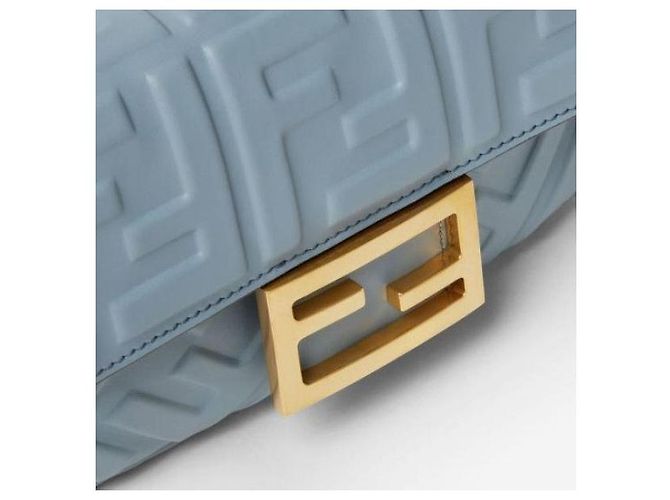 Fendi Mini Sac Baguette Bleu - vue 8